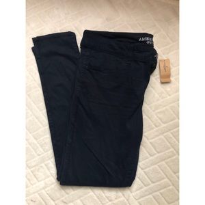 American Eagle skinny jeans navy blue